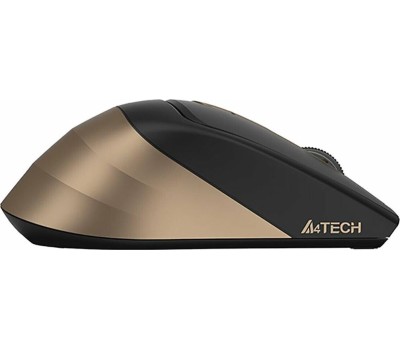 Беспроводная мышь A4TECH Fstyler FG35 золотистый/черный