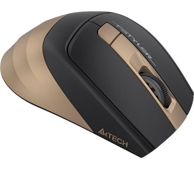 Беспроводная мышь A4TECH Fstyler FG35 золотистый/черный