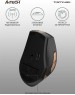 Беспроводная мышь A4TECH Fstyler FG35 золотистый/черный