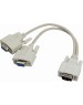 Переходник REXANT (17-6834) Переходник штекер VGA - 2 гнезда VGA, провод