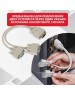 Переходник REXANT (17-6834) Переходник штекер VGA - 2 гнезда VGA, провод