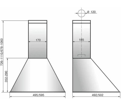 Вытяжка ELIKOR КВ Эпсилон 60П-430-П3Л белый/срб