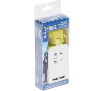 Удлинители серии Travel UNIEL (UL-00003429) S-CT1-1,5U WHITE/GREEN LM