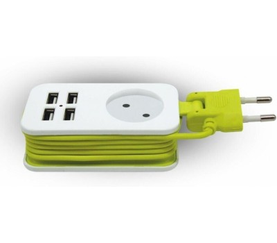 Удлинители серии Travel UNIEL (UL-00003429) S-CT1-1,5U WHITE/GREEN LM