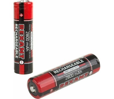 Аккумуляторы и зарядные устройства REXANT (30-2030-05) 18650 АККУМУЛЯТОР С ЗАЩИТОЙ LI-ION 2800 MAH 3.7 В