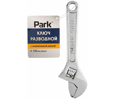 Ключ разводной PARK Ключ разводной с измерительной шкалой, 15 см