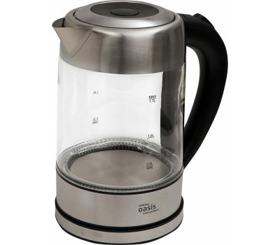 Чайник электрический OASIS K-7GS стальной+черный 1,7л. 2200Вт