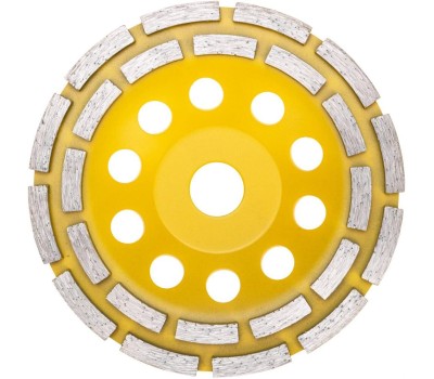 Чашка алмазная KRANZ (KR-90-0252) Чашка алмазная шлифовальная, двухрядная, 150х22,2мм
