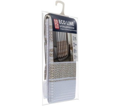 Штора для ванной ЕГ (538) ECO LINE Штора для ванной Песочная