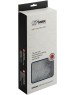 Лейка GFMARK 6094 Лейка душевая массажная, круглая, из высокопрочного АБС пластика, серая вставка с белыми квадратными форсунками, цвет ХРОМ