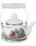 AGNESS 943-060 ЧАЙНИК ЭМАЛИРОВАННЫЙ СО СЪЕМНЫМ ФИЛЬТРОМ ИЗ НЖС, 0,85 Л