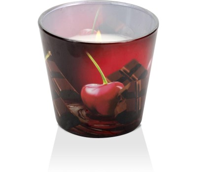 Свеча BARTEK Фрукты в шоколаде (CHOKOLATE) (90*75) в стакане
