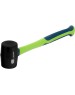 Киянка СИБРТЕХ Киянка резиновая, 450 г, черная резина, фибергласовая рукоятка 11164