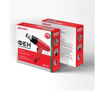 REXANT Фен строительный , 230 В/1800 Вт 