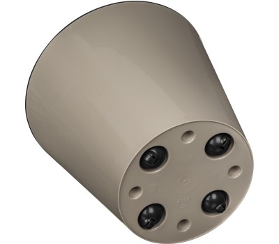 Горшок цветочный HOMVER Rosemary D330мм, 16л с дренажной вставкой на колесиках (бежевый) 221600427/01
