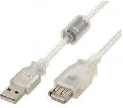 GEMBIRD Cablexpert Кабель удлинитель USB2.0 Pro, AM/AF, 4,5м, экран, 2 феррит.кольца, прозрачный (CCF-USB2-AMAF-TR-15)