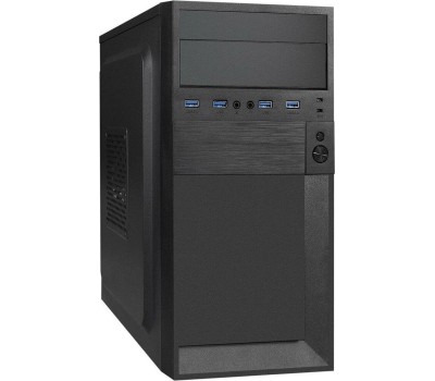Корпус для ПК Exegate EX291139RUS Корпус Minitower ExeGate BAA-105-01 (mATX, без БП, 2*USB, аудио, черный)