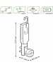 GAUSS Фонарь GFL503 черный 10Вт лам.:светодиод. AAAx3 (GF503)