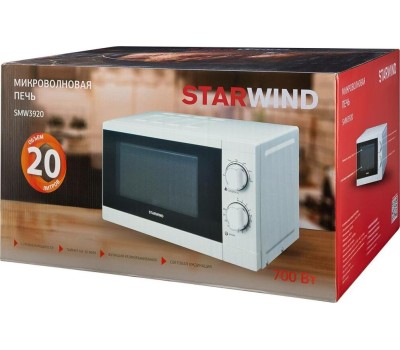 STARWIND Микроволновая печь SMW3920, 700Вт, 20л, белый
