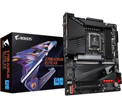 GIGABYTE Материнская плата Z790 AORUS ELITE AX, Socket LGA 1700, Intel Z790, ATX, Ret