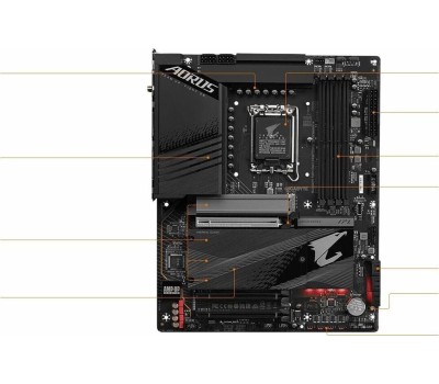 GIGABYTE Материнская плата Z790 AORUS ELITE AX, Socket LGA 1700, Intel Z790, ATX, Ret
