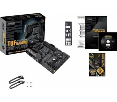 Материнская плата ASUS Материнская плата TUF GAMING B450-PLUS II, Socket AM4, AMD B450, ATX, Ret