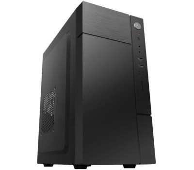 FOXLINE Корпус MiniTower Forza FZ-017 450W черный (mATX, 450W, 2xUSB2.0, no fan) (FZ-017-SX450R)