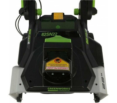 Снегоуборщик GREENWORKS Снегоуборщик GD82STK5, аккумуляторный, 5Ач [2602507ub]