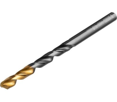 Сверло DENZEL Сверло по металлу, 4,8 мм, HSS-Tin, Golden Tip, 10 шт. 717212