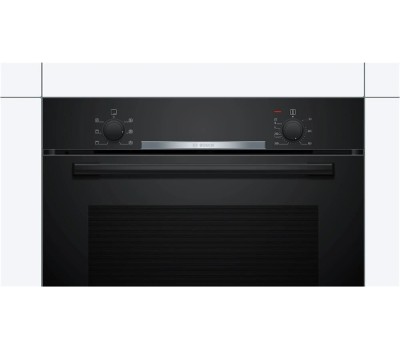 Духовой шкаф BOSCH Духовой шкаф электрический HBA530BB0S, 71л, черный/серебристый
