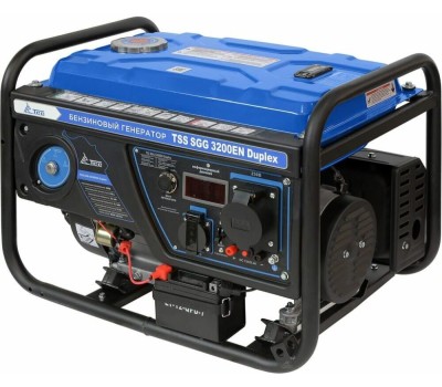 Генератор ТСС Бензиновый генератор SGG 3200EN Duplex, 220/12 В, 3.5кВт, с АКБ [060019]