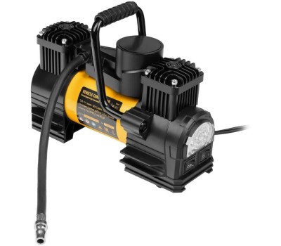 Компрессор автомобильный DENZEL Компрессор автомобильный AC-75, 12 В, 10 атм., 75 л/мин, LED 58051