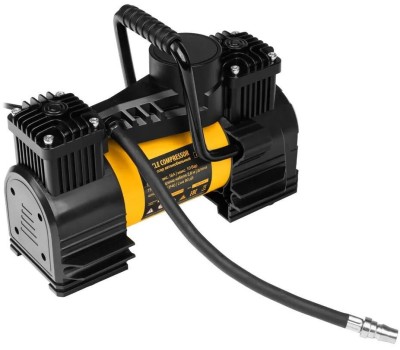 Компрессор автомобильный DENZEL Компрессор автомобильный AC-75, 12 В, 10 атм., 75 л/мин, LED 58051