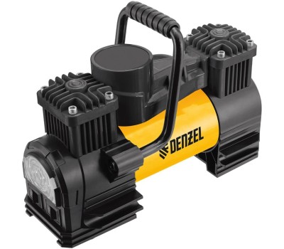 Компрессор автомобильный DENZEL Компрессор автомобильный AC-75, 12 В, 10 атм., 75 л/мин, LED 58051