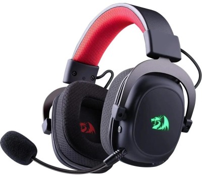 REDRAGON Гарнитура игровая Zeus Pro, для компьютера/мобильных устройств, накладные, беспроводные/Bluetooth/USB, черный [71880]