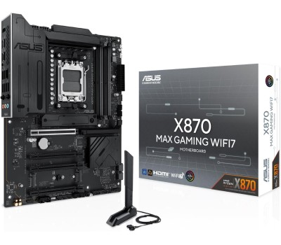 Материнская плата ASUS Материнская плата X870 MAX GAMING WIFI7, Socket AM5, AMD X870, ATX, Ret
