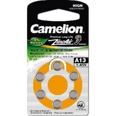Элементы питания CAMELION (12824) ZA13 BL-6