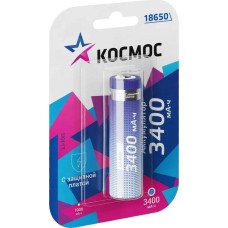 Аккумулятор КОСМОС KOC18650Li-ion34PBL1 голубой