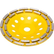 Чашка алмазная KRANZ (KR-90-0253) Чашка алмазная шлифовальная, двухрядная, 180х22,2мм