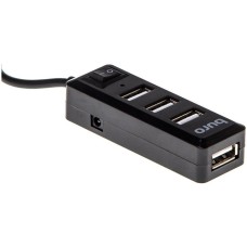 BURO Разветвитель USB 2.0 BU-HUB4-0.5L-U2.0 4порт. черный