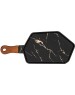 Менажница LEFARD 412-199 ЗОЛОТОЙ МРАМОР BLACK с деревянной ручкой 35*16см