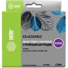Картридж CACTUS Картридж CS-LC525XLC, голубой / CS-LC525XLC