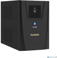 Exegate EX292801RUS ИБП ExeGate SpecialPro UNB-1600.LED.AVR.2SH.3C13 <1600VA/950W, LED, AVR, 2*Schuko+3*C13, съемн.кабель, металлический корпус, Black>
