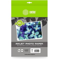 Фотобумага CACTUS Фотобумага CS-GA4200100ED, A4, для струйной печати, 100л, 200г/м2, белый, покрытие глянцевое