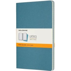 MOLESKINE Блокнот Cahier Journal, 80стр, в линейку, голубой [ch016b44]