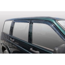 Дефлекторы VORON GLASS Дефлекторы UAZ Patriot 05-н.в. кроссовер, нак., неломающиеся, 4шт МП