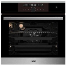 HAIER Духовой шкаф HOX-FP5RABX, черный/нержавеющая сталь