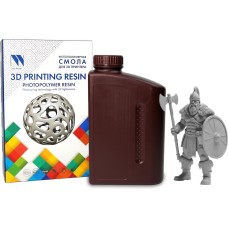 NV PRINT Фотополимерная водовымываемая смола NVPRINT Water Washable Resin Grey 1 кг
