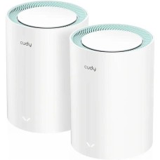 CUDY Бесшовный Mesh роутер M1500, Wi-Fi 6, AX1500, 2.4/5ГГц, 2 LAN, белый, 2 шт. в комплекте [m1500(2-pack)]