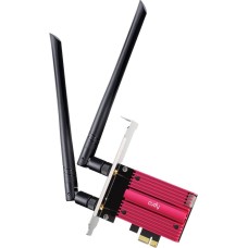 Адаптер CUDY Адаптер беспроводной связи (Wi-Fi) BE9300 7 PCI Express Adapter 7 Bluetooth 5.4 PCI Express Adapter with Heatsink, Intel BE200 module, Tri-band 2T2R, 5.8Gbps@6Ghz+2.8Gbps@5GHz + 688Mbps@2.4GHz, 802.11be/ax/ac/a/b/g/n, Magnetized antenna base,